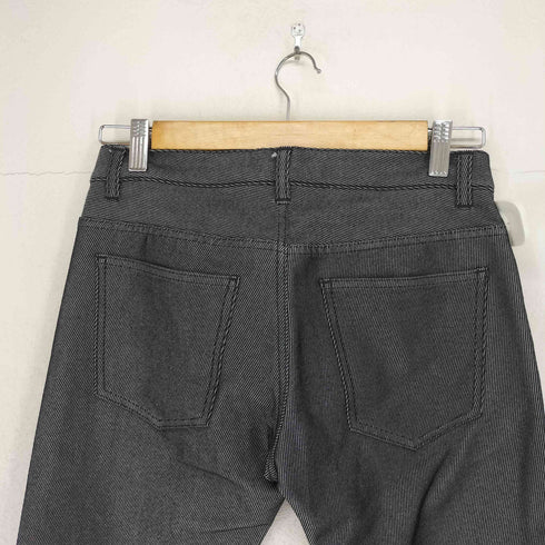 カルバンクライン CALVIN KLEIN ストライプ柄コットンストレートパンツ レディース 29