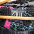 ザラ ZARA ネオン ペイント 総柄 ボアジャケット メンズ L-XL