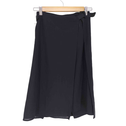 DONNA KARAN SIGNATURE ウールラップスカート レディース FR:36