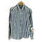 アンカーブルー ANCHOR BLUE 90-00S WKWR GLOBAL WORKWEAR フラップポケット コットン ストライプ L/S シャツ メンズ import:M