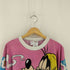 オールオーバー キャラクタープリント クルーネックTシャツ メンズ