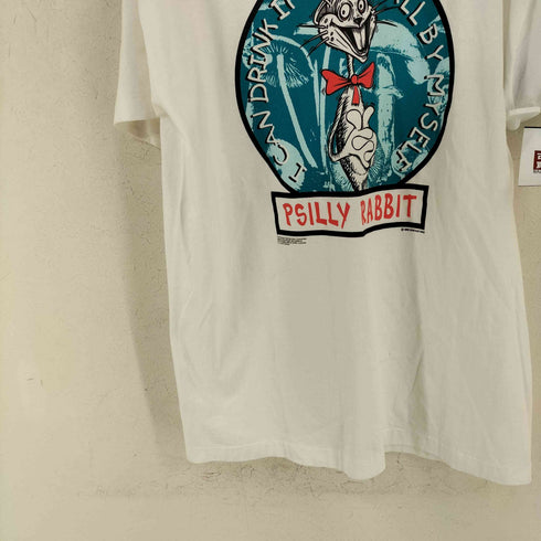 フルーツオブザルーム FRUIT OF THE LOOM DOG EAT DOG PSILLY RABBIT 1993コピーライト クルーネックTシャツ メンズ import:XL