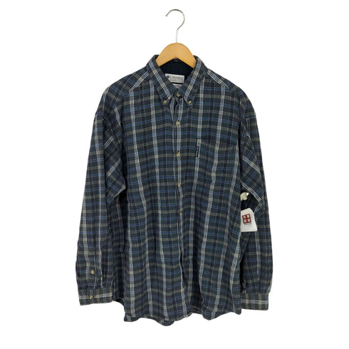 コロンビア Columbia ヘリンボーン チェック BD コットンネルシャツ メンズ import:XL