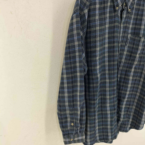 コロンビア Columbia ヘリンボーン チェック BD コットンネルシャツ メンズ import:XL