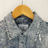 KMK KINGLY MASK ペンキ クラッシュ加工 L/S デニムシャツ メンズ FREE