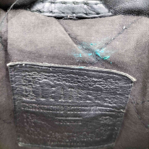 ベルシュカ BERSHKA シングルレザーライダースジャケット レディース import:S