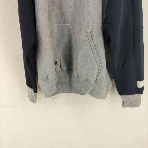 トリプルファイブソウル TRIPLE FIVE SOUL 90-00s ロゴ刺繍 前V ツートン プルオーバーパーカー ハトメ BBOY メンズ