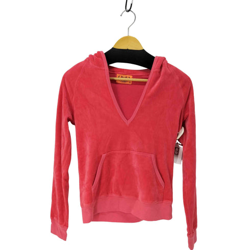 ジューシークチュール JUICY COUTURE ベロアスキッパープルオーバーパーカー レディース import:S