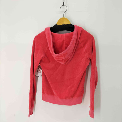 ジューシークチュール JUICY COUTURE ベロアスキッパープルオーバーパーカー レディース import:S