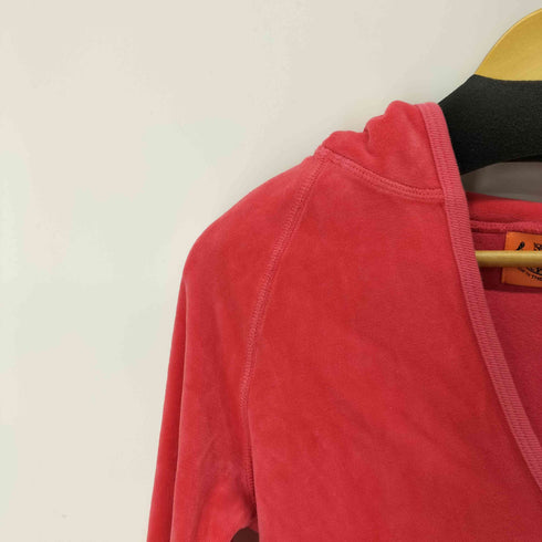 ジューシークチュール JUICY COUTURE ベロアスキッパープルオーバーパーカー レディース import:S
