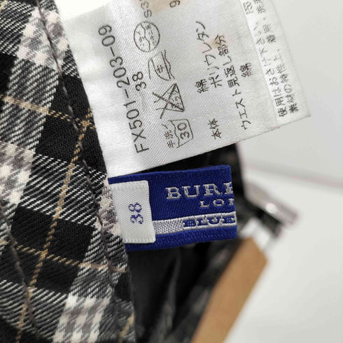 バーバリーブルーレーベル BURBERRY BLUE LABEL ジップデザインミニスカート レディース EUR:38