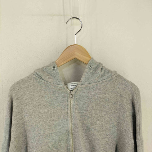 ユナイテッドアローズグリーンレーベルリラクシング UNITED ARROWS green label relaxing ラメウラケ フード パーカー レディース JPN:40