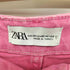 ザラ ZARA pink high waisted straight leg jeans レディース JPN:34