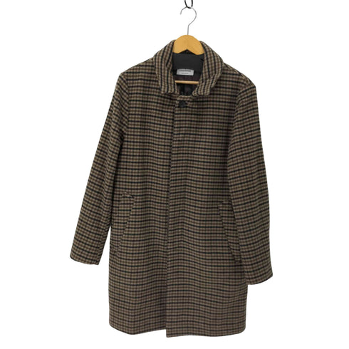 アーバンリサーチ URBAN RESEARCH カシミア混 チェックステンカラーコート メンズ JPN:L