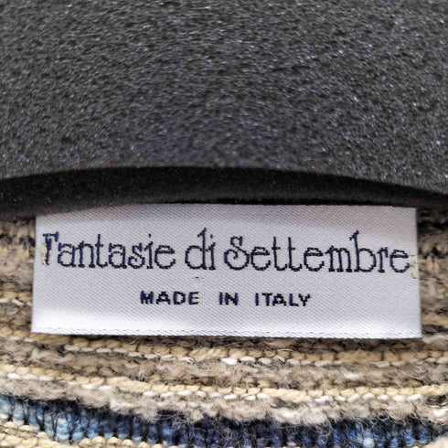 fantasia di settembre MADE IN ITALY ウールアクリル総柄ニット メンズ EUR:50
