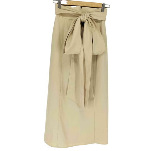 MUGUET ロングリボン スリットスカート レディース