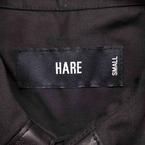 ハレ HARE レザー切替シャツ メンズ S
