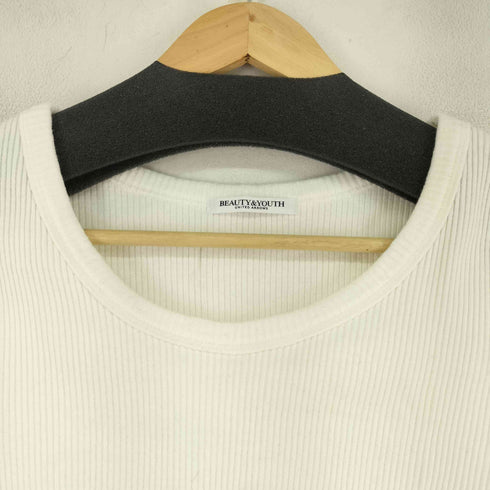 ビューティーアンドユースユナイテッドアローズ BEAUTY & YOUTH UNITED ARROWS コットンリブ ラウンドネック カットソー レディース FREE