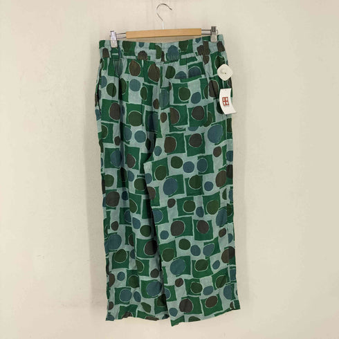 90s KINGWIN ウッドボタン レーヨン100 総柄パジャマパンツ YKK メンズ 2L