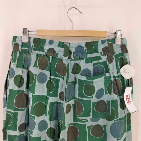 90s KINGWIN ウッドボタン レーヨン100 総柄パジャマパンツ YKK メンズ 2L