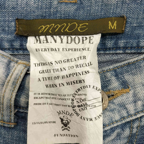 MANYDOPE ダメージ加工 デニムパンツ Y2K メンズ JPN:M