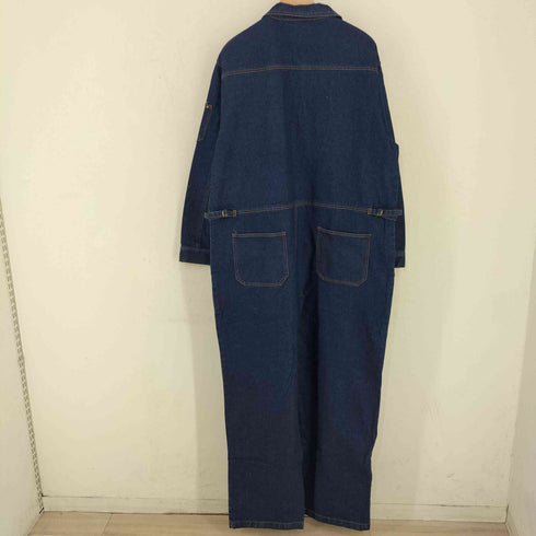 Painting Denim インディゴ ペイントデニムオーバーオール メンズ 3L