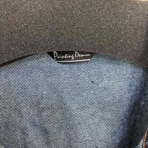 Painting Denim インディゴ ペイントデニムオーバーオール メンズ 3L