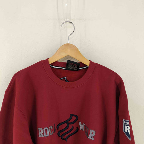 ロカウェア Rocawear 90s MADE IN KOREA 裏起毛 ロゴワッペンオーバーサイズスウェット BBOY メンズ import:XL