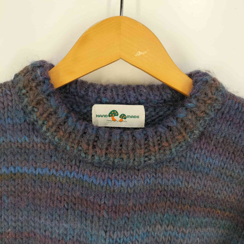 HAND MADE ボーダー シャギーニット メンズ