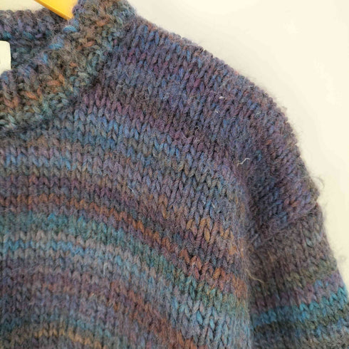 HAND MADE ボーダー シャギーニット メンズ