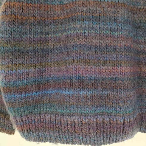 HAND MADE ボーダー シャギーニット メンズ