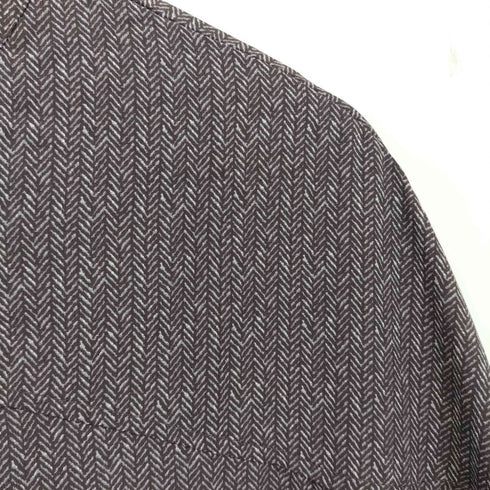 リブインコンフォート live in comfort ボウタイ付きワンピース パープルヘリンボーン レディース MP