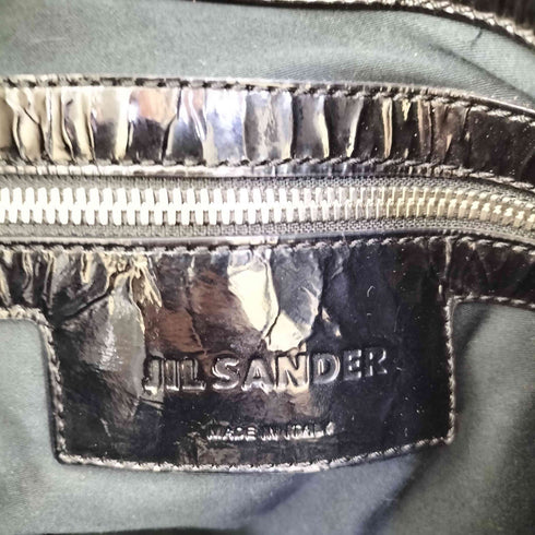 ジルサンダー JIL SANDER イタリア製 エナメル トートバッグ レディース