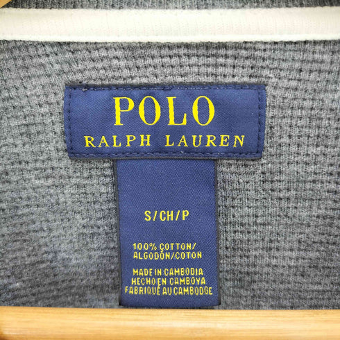 ポロラルフローレン POLO RALPH LAUREN ポニー刺繍 ワッフル地 L/SクルーネックTシャツ レディース JPN:S