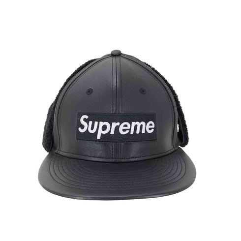 シュプリーム Supreme 22AW Leather Earflap Box Logo New Era メンズ 60.6cm