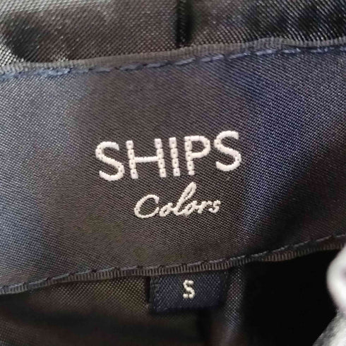 シップスカラーズ SHIPS Colors 金ボタン スタンド ダウン ジャケット レディース JPN:S