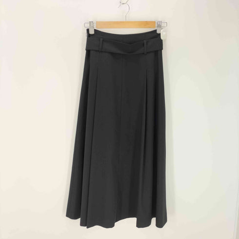ユナイテッドアローズグリーンレーベルリラクシング UNITED ARROWS green label relaxing ベルト ラップ フレア スカート レディース
