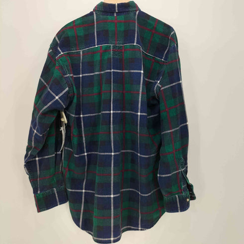 エルエルビーン L.L.Bean 80-90s チェック柄 コーデュロイ BD L/Sシャツ メンズ import:M