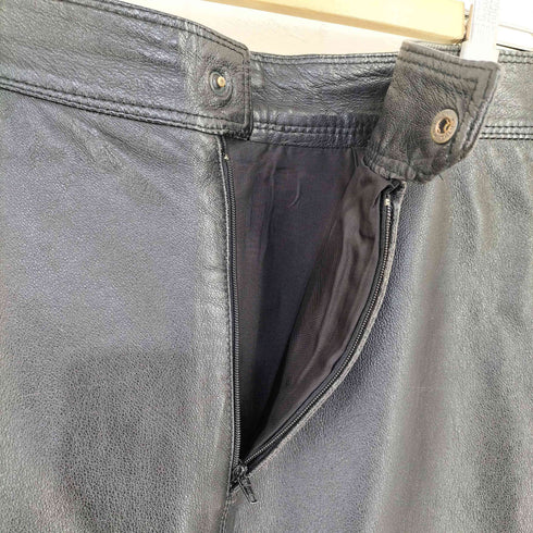 L字ポケット レザースカート YKK レディース 46