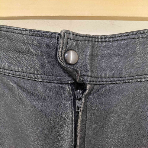 L字ポケット レザースカート YKK レディース 46