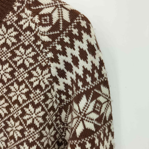 エンジニアードガーメンツ Engineered Garments 旧タグ ノルディック柄 ウール100% プルオーバーニット メンズ JPN:M