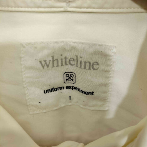 ユニフォームエクスペリメント uniform experiment 背面ロゴ刺繍 ボタンダウン ロングスリーブシャツ メンズ JPN:1