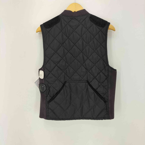 ポロバイラルフローレン Polo by RALPH LAUREN 90S 三角タグ スウェードショルダーパッチ キルティング ハンティングベスト メンズ import:S