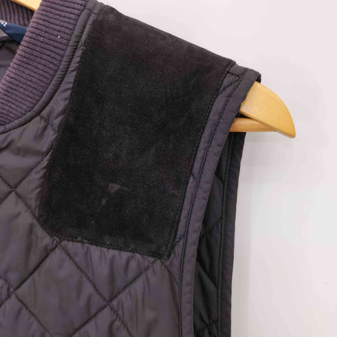 ポロバイラルフローレン Polo by RALPH LAUREN 90S 三角タグ スウェードショルダーパッチ キルティング ハンティングベスト メンズ import:S