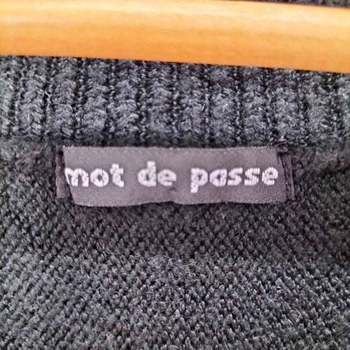 MOT DE PASSE デザインアクリルニット レディース