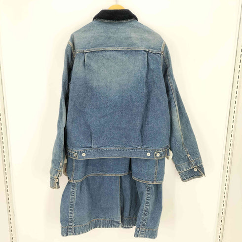 サカイ Sacai Denim Layerd Boa Jacket メンズ