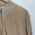 ブルネロクチネリ BRUNELLO CUCINELL カウレザー スエード 裏地カシミヤ混 ブルゾンジャケット メンズ import:L
