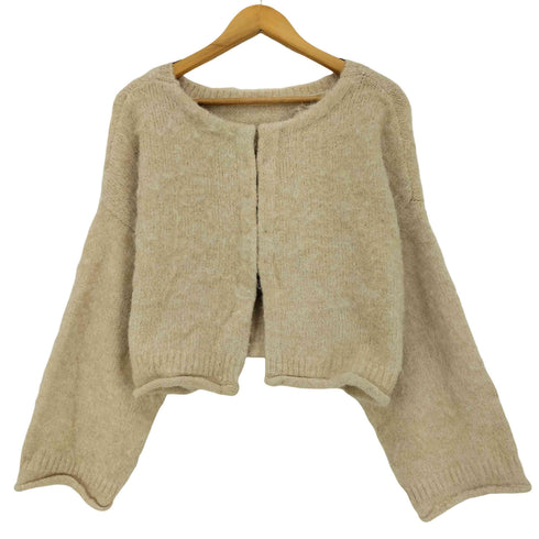 ヒナリ hinari 23AW シャギーショートカーディガン レディース FREE