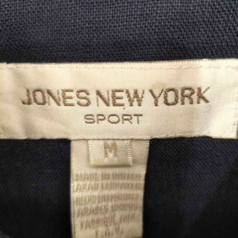 ジョーンズニューヨーク JONES NEW YORK 90S 総リネン ウエストドローコード シャツジャケット レディース import:M