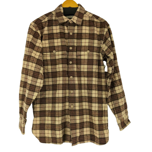 エルエルビーン L.L.Bean ブルガリア製 チェック柄フランネル長袖シャツ メンズ JPN:M